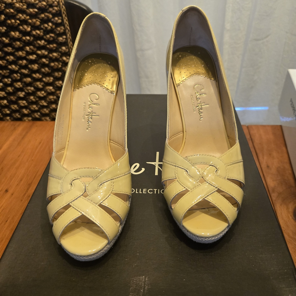 Especial Espadrille Cole Haan Peep Toe Heels